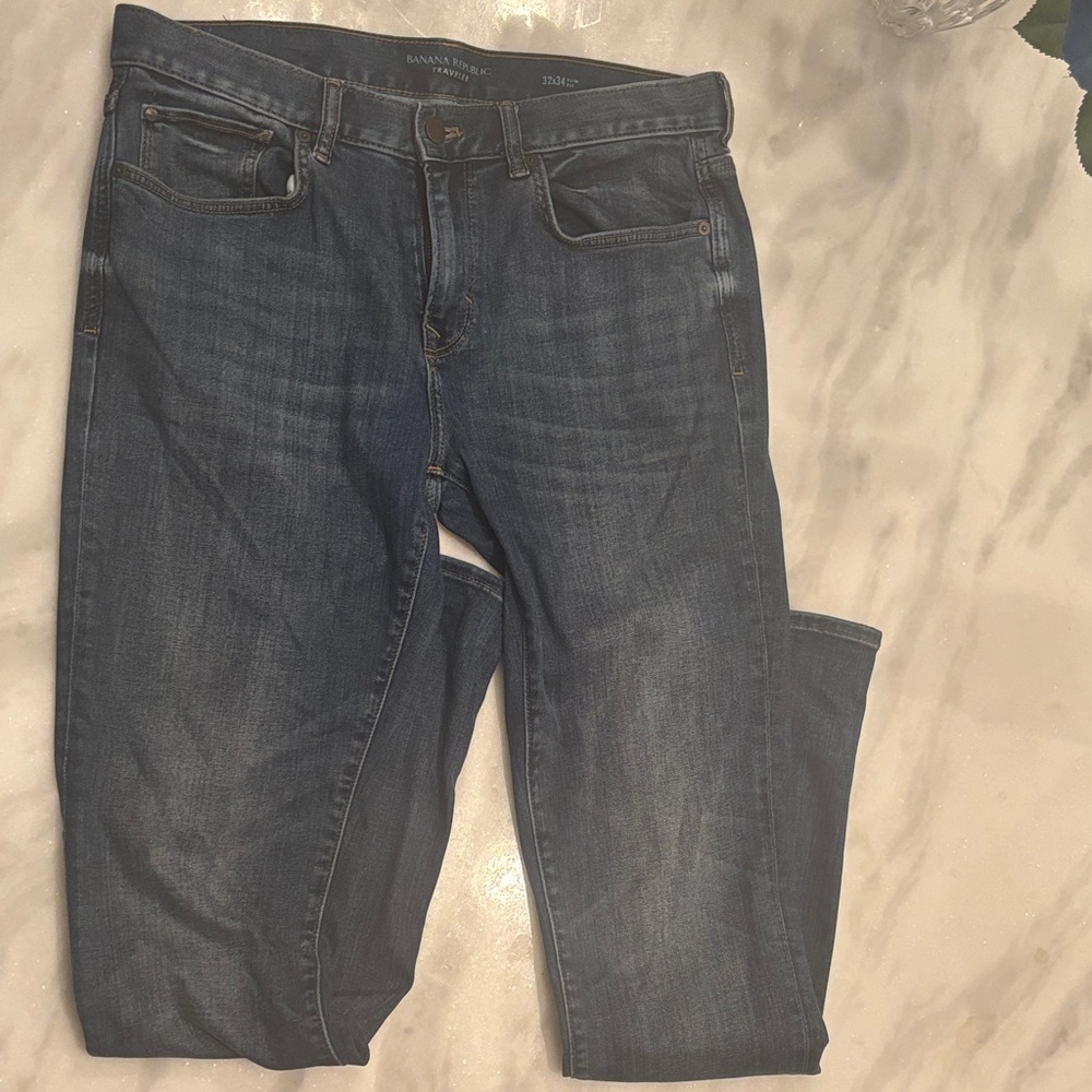 Banana Republic Men's Deep Indigo Slim Jeans